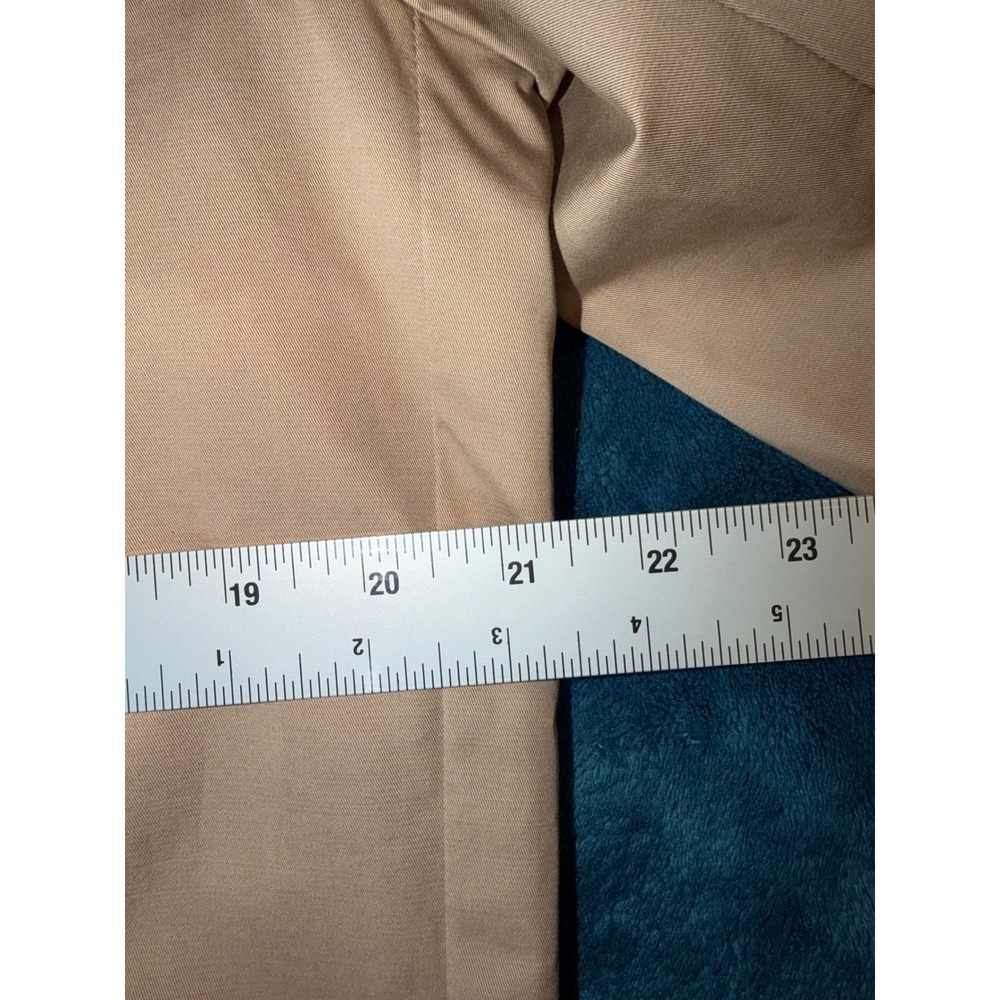 Celio Mens Double Breasted Trench Coat Tan Beige Quilted Lining Belted Medium - Picture 3 of 5